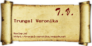 Trungel Veronika névjegykártya